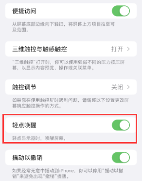 察隅苹果授权维修站分享iPhone轻点无法唤醒怎么办 