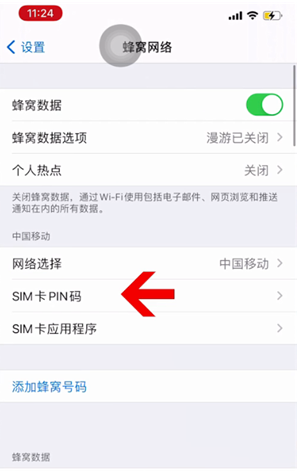 察隅苹果14维修网分享如何给iPhone14的SIM卡设置密码 